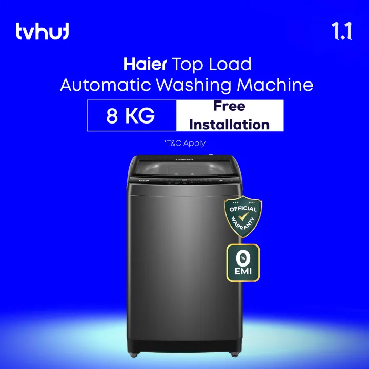 Haier 8 KG Top Load Automatic Washing Machine With Official Warranty