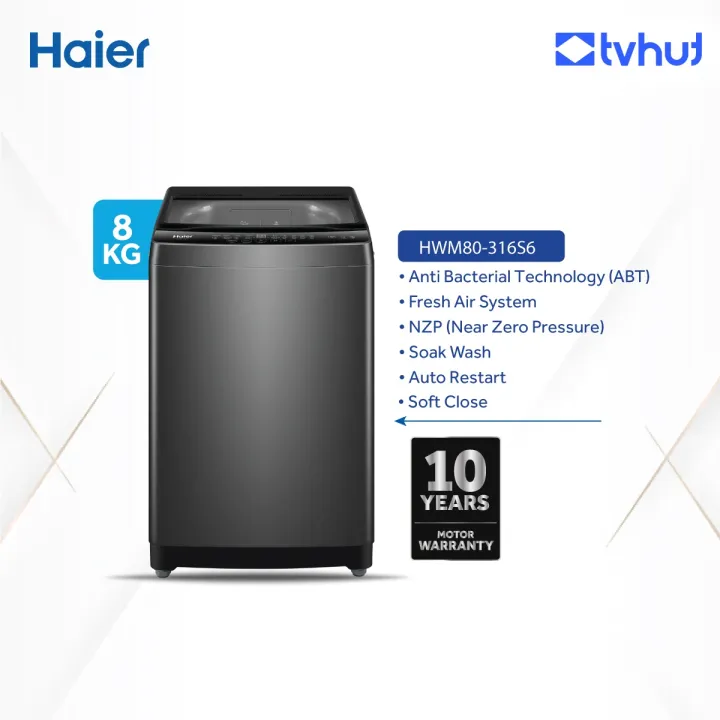 Haier 8 KG Top Load Automatic Washing Machine With Official Warranty - Image 2