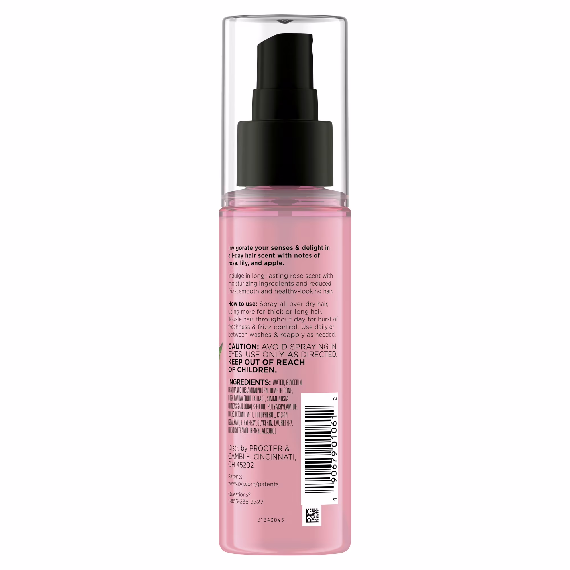 Herbal Essences Rose Perfume Fragrance Hair Spray, Rose Hips, 3.2 oz - Image 2