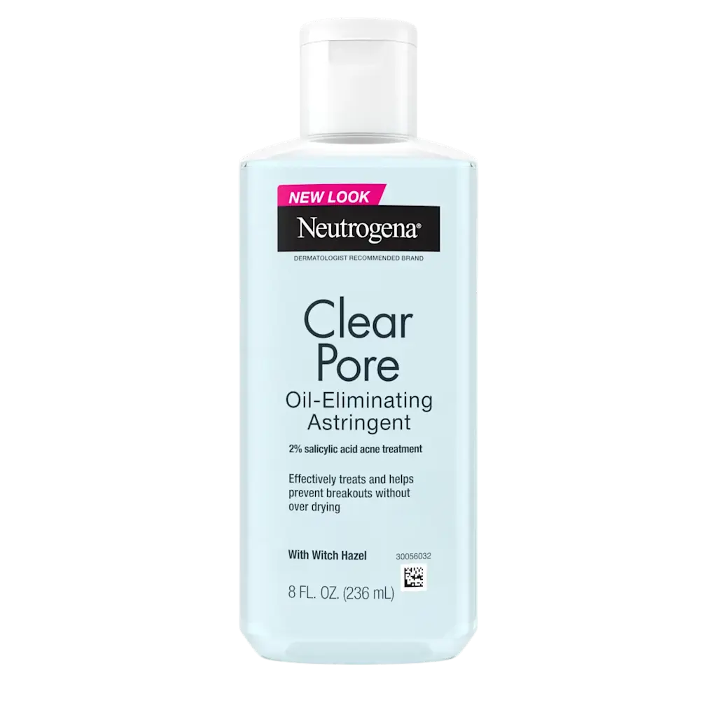 Neutrogena Clear Pore Oil-Eliminating Acne Treatment Astringent, Toner for Face, 8 fl oz